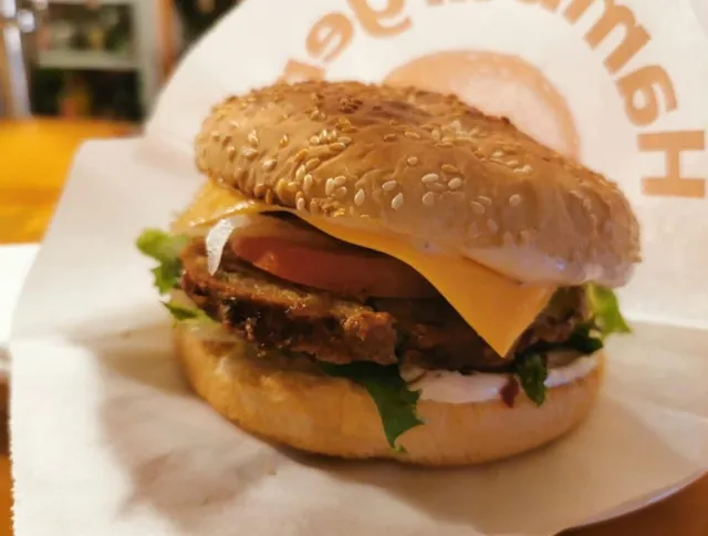 Burger se sýrem a zeleninou